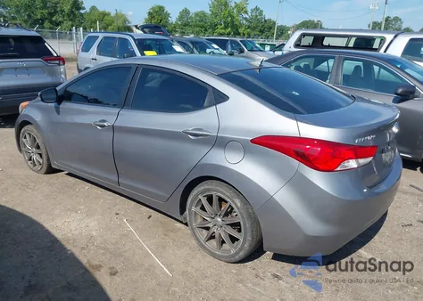 2012 Hyundai Elantra Limited (Ulsan Plant) from USA, damaged, VIN KMHDH4AE6CU224846